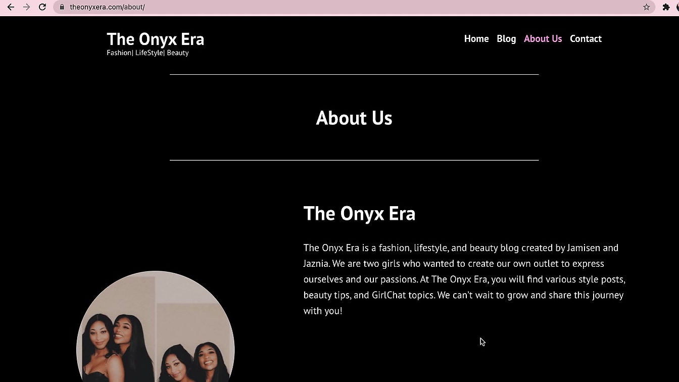 TheOnyxEra.com -WordPress Site